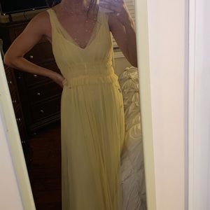 Zara yellow maxi dress